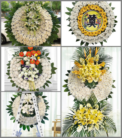 安徽安庆市潜山县油坝乡崔仓村花圈速递